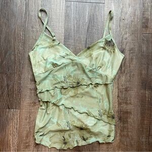Floral Green Women's Top